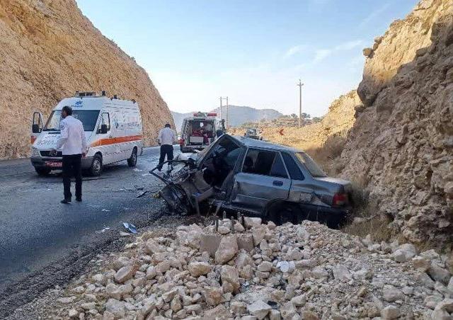 ۶ نفر در تصادف جاده کازرون به شیراز مصدوم شدند