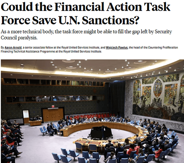 عضویت در FATF، مکمل تحریم‌ها