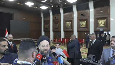 رهبر جنبش حکمت ملی عراق: یکی از نشانه‌های بهبودی وضعیت عراق کوتاه کردن مدت زمان تشکیل دولت است +فیلم