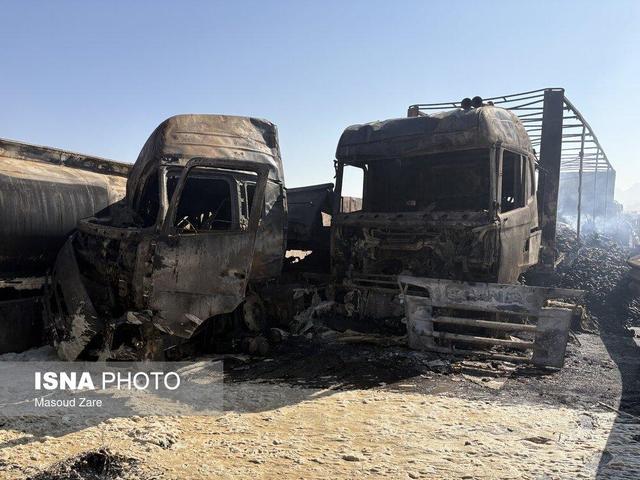 سوختگی بیش از ۹۰ درصدی مصدومان حادثه انفجار تانکر سوخت در یزد