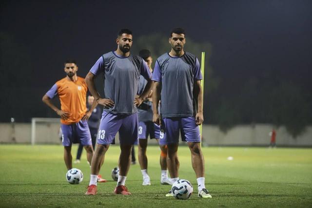 تصاویر اولین تمرین تیم ملی با لژیونرها در العین