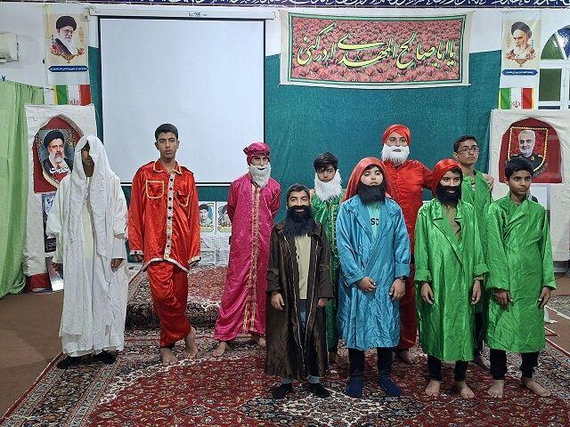 نمایش آیینی بچه‌های مسجد روستای تازیان بالا در مدهامتان به روی صحنه می‌رود
