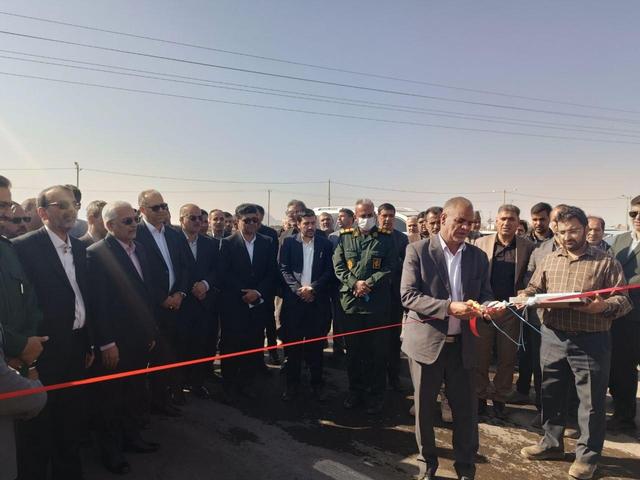 افتتاح پروژه روکش آسفالت جاده سنگان-گوریاب