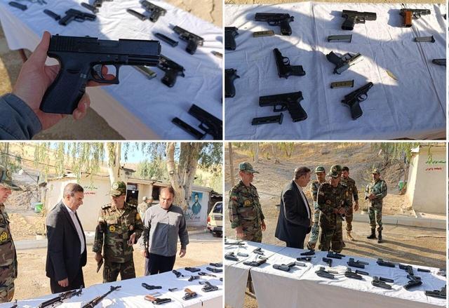 فرماندار: ۲۱ قبضه سلاح جنگی حین ورود به کشور در سرپل‌ذهاب کشف شد