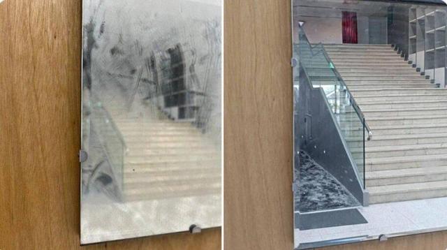 سرایدار آماتور اثر هنری را اشتباهی شست و نابود کرد! +عکس