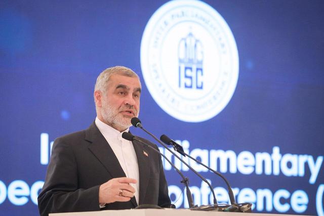 سخنرانی نیکزاد در کنفرانس بینپارلمانی رؤسای مجالس (ISC)