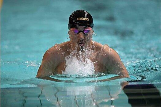 آراد مهدی‌زاده در شنای ۵۰ متر قورباغه پنجم شد