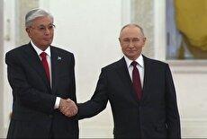 دیدار توکایف با پوتین در کرملین (فیلم)