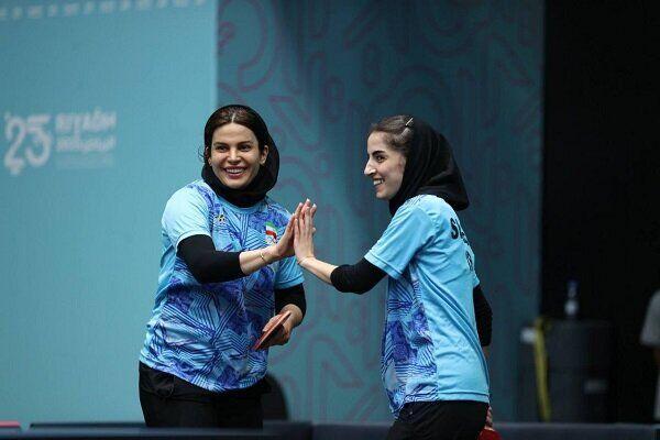 بازیهای کشورهای اسلامی - ریاض/ تیم دوبل تنیس‌روی‌میز زنان به یک‌چهارم‌نهایی رسید