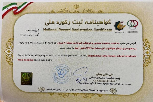 جشنواره «نشاتو» بزرگ‌ترین اجتماع «هولاهوپ »کشور شد