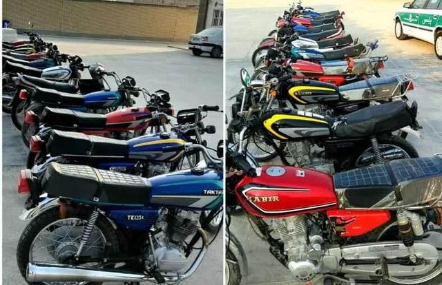 ۲۰ دستگاه موتورسیکلت متخلف در عالی شهر توقیف شد