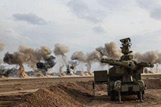 لحظه اجرای آتش و انهدام سامانه مجید ساخت ایران علیه پهپاد اسراییلی ایتان