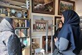 بازدید مدیرکل دفتر زنان و خانواده استانداری از آثار بانوی هنرمند و کارآفرین خراسان رضوی