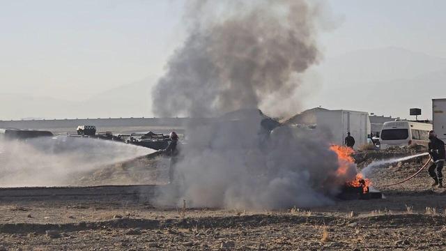فیلم|مانور زلزله و مخاطرات ترکیبی در همدان