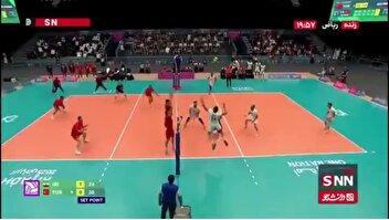 پیروزی ایران در دومین ست پیاپی