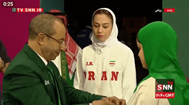 مراسم اهدای مدال مسابقات موی تای بازی‌های همبستگی کشور‌های اسلامی ؛ حسن زاده نقره گرفت + فیلم