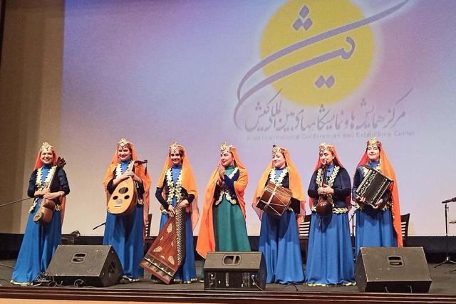 پایان جشنواره موسیقی بانوان نواحی ایران در کیش با تجلیل از ۱۰ گروه برگزیده