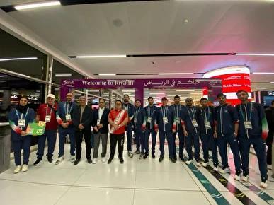 بخشی دیگر از کاروان سفیران اقتدار کشورمان وارد ریاض شدند