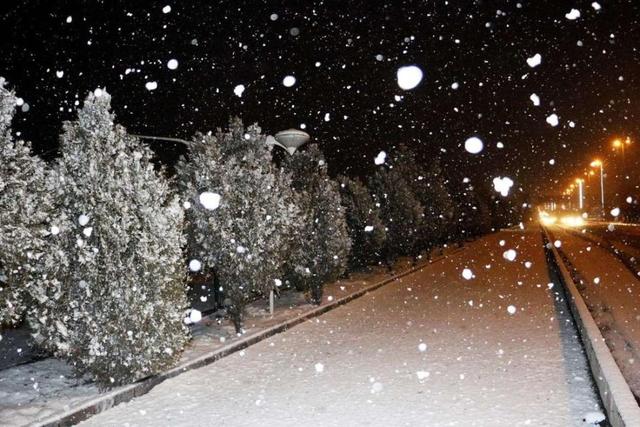 بارش نخستین برف پاییزی در تهران+فیلم