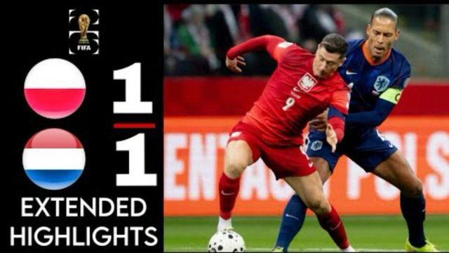 ویدیو| خلاصه بازی لهستان ۱ - هلند ۱ با گزارش انگیسی/ دیپای لالههای نارنجی را به جام جهانی برد