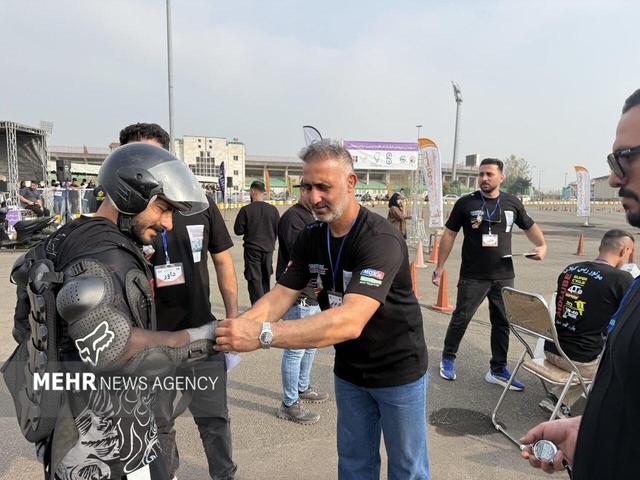 سومین دوره مسابقات اسلالوم موتور در رشت برگزار شد