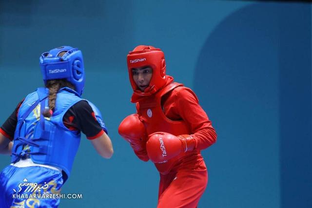 سهیلا منصوریان طلایی شد/ قهرمانی ستاره ووشوی ایران با مدال خوشرنگ