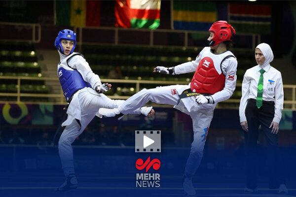 لحظه قهرمانی ساینا کریمی و کسب مدال طلا در بازیهای کشورهای اسلامی