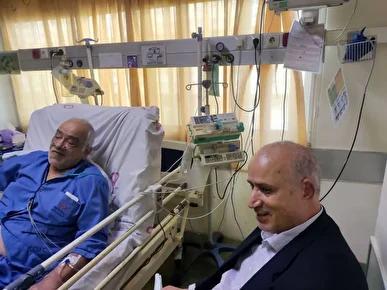 عیادت رئیس فدراسیون فوتبال از پیشکسوت داوری