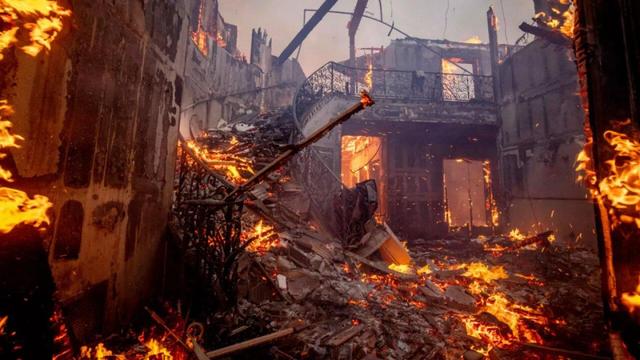 ببینید | آتش‌سوزی مهیب در بغداد