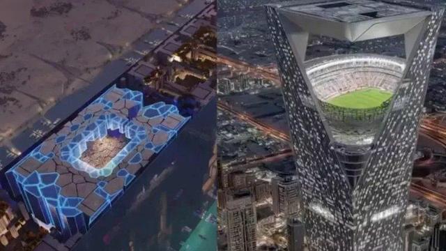 استادیوم شگفت‌انگیز در ارتفاع ۳۵۰ متری؛‌طرح جدید عربستانی‌ها + ویدئو