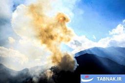 عکس: آتش‌سوزی در جنگل‌های چالوس