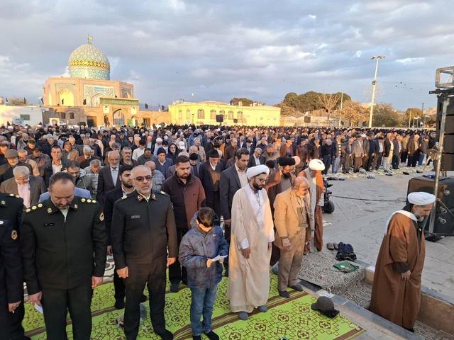 اقامه نماز طلب باران در قزوین