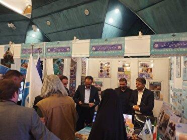 برپایی غرفه تولیدات رسانه‌ای صدا و سیمای خلیج فارس در تهران