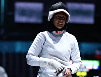 بازی‌های همبستگی اسلامی؛ صعود ریحانه رضایی به یک چهارم نهایی شمشیربازی