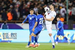 تساوی ایران و ازبکستان در نیمه نخست