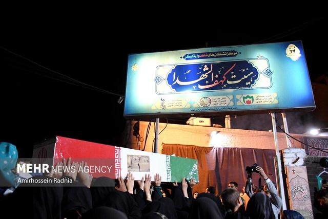 مراسم استقبال از پیکر شهدای گمنام در بیرجند