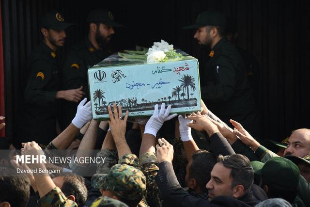 مراسم استقبال از پیکر مطهر ۱۳ شهید گمنام دفاع مقدس در مشهد