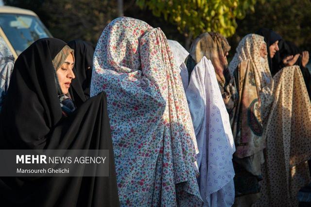 اقامه نماز طلب باران در شاهرود