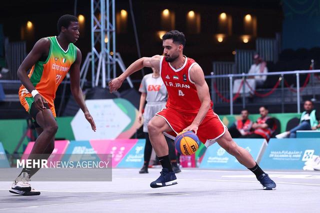 راهیابی تیم بسکتبال سه نفره مردان به مرحله نیمه نهایی