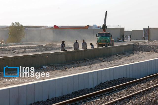 خط ریلی خرمشهر- بصره پیشرفت قابل قبولی دارد