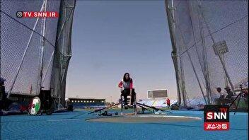 مدال برنز پارادوومیدانی بر گردن پرستو حبیبی