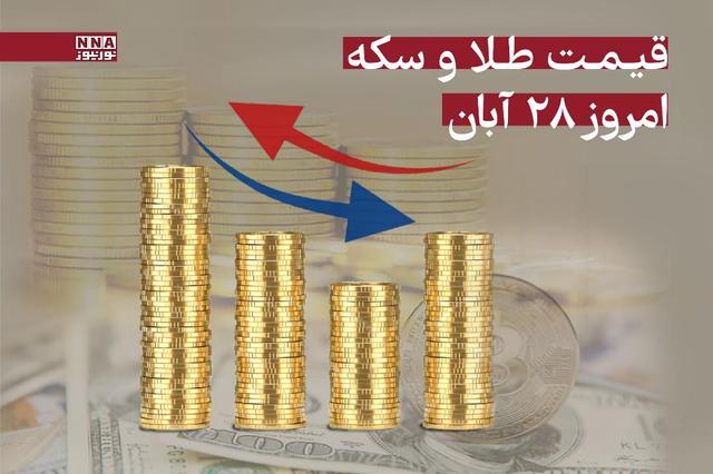 قیمت سکه و طلا امروز 28 آبان 1404 +جدول قیمتها