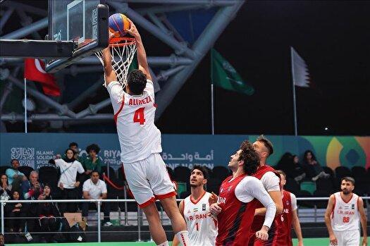 بازی‌های همبستگی اسلامی؛ صعود تیم بسکتبال سه به سه ایران به نیمه‌نهایی