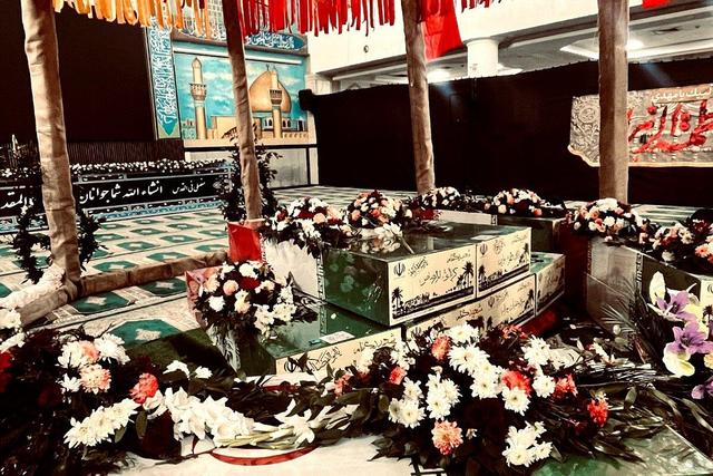 ورود پیکرهای ۱۴ شهید گمنام به هرمزگان