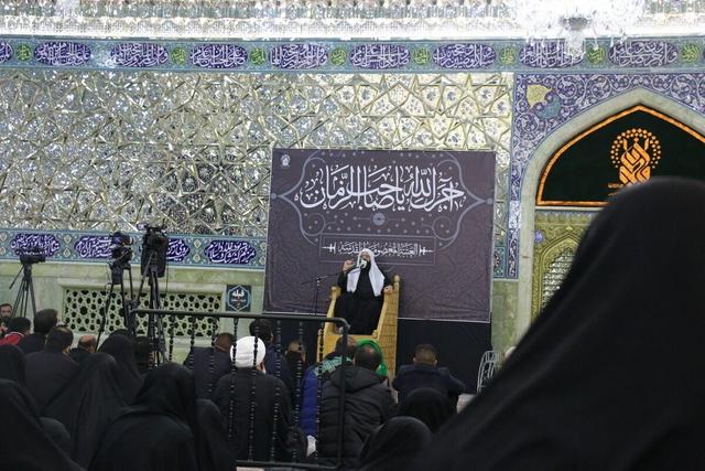 مراسم عزاداری حضرت زهرا سلام الله عرب زبانان در حرم حضرت معصومه سلام الله علیها