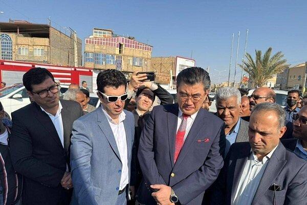 سفیر کره جنوبی از طرح شبکه و تأسیسات فاضلاب زهک بازدید کرد