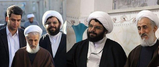 ۲ تصویر از پسر کاظم صدیقی کنار پدرش که بامداد امروز درگذشت