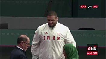 اهدای خوشرنگ ترین مدال به هدایتی توسط رئیس کمیته ملی المپیک