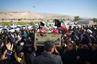 تشییع پیکر مطهر شهید گمنام در لامرد