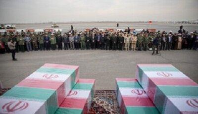 ورود پیکر ۴ شهید گمنام به سیستان و بلوچستان